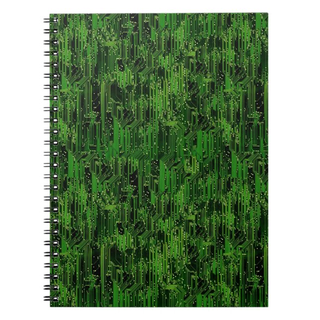 Circuit board background notebook (Front)