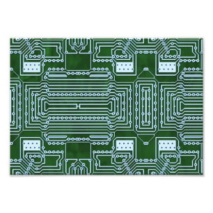 Circuit Board Background Photo Print