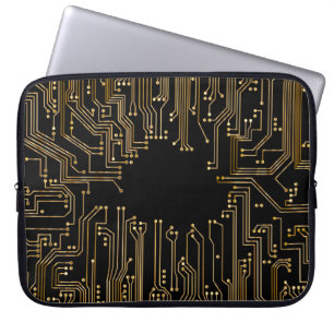 Circuit board background wallpaper laptop sleeve