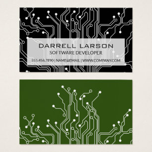 Circuit Board Black Green Technology