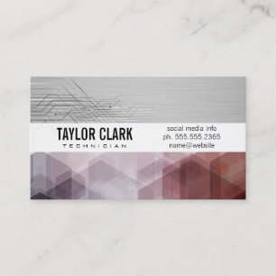 Circuit Board Component Technician   Technology Business Card