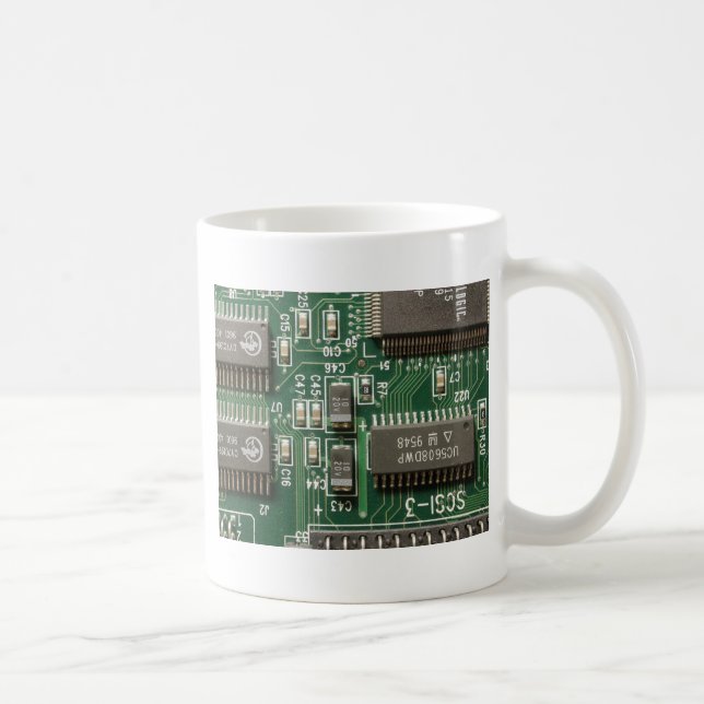 Circuit Board Design Coffee Mug (Right)