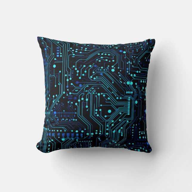 Circuit Board design illustration Cushion (Front)