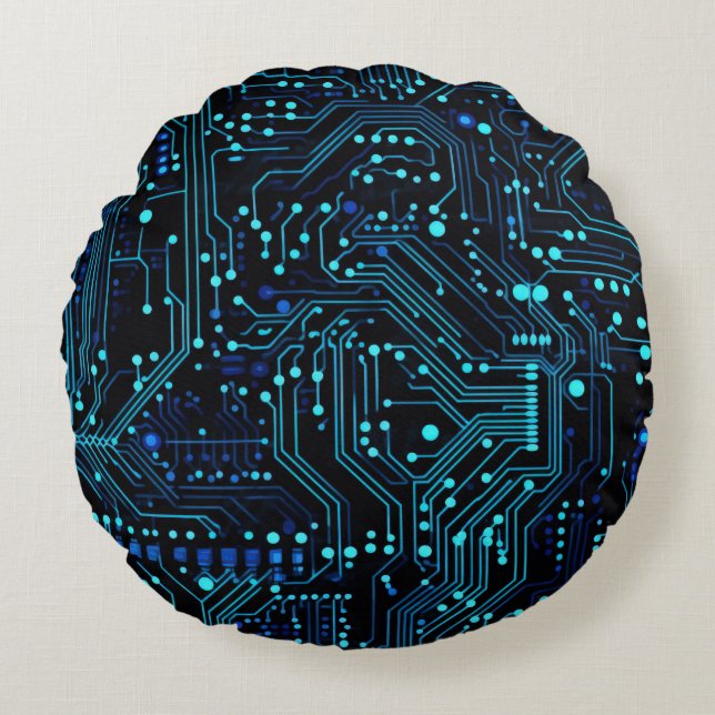 Circuit Board design illustration Cushion (Front)