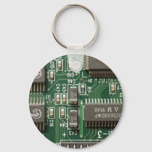 Circuit Board Design Keychain
