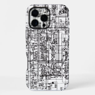 Circuit Board Diagram Electronic Schematic Printed iPhone 16 Pro Max Case