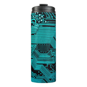 Circuit board. Electronic computer hardware techno Thermal Tumbler