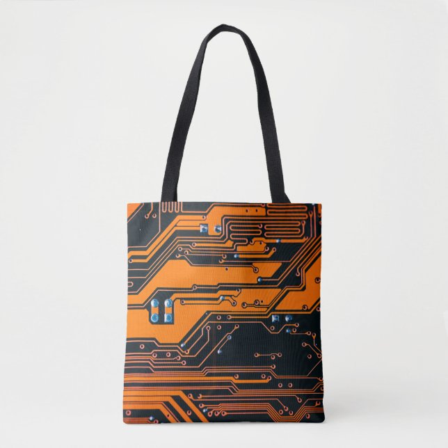 Circuit board. Electronic computer hardware techno Tote Bag (Front)