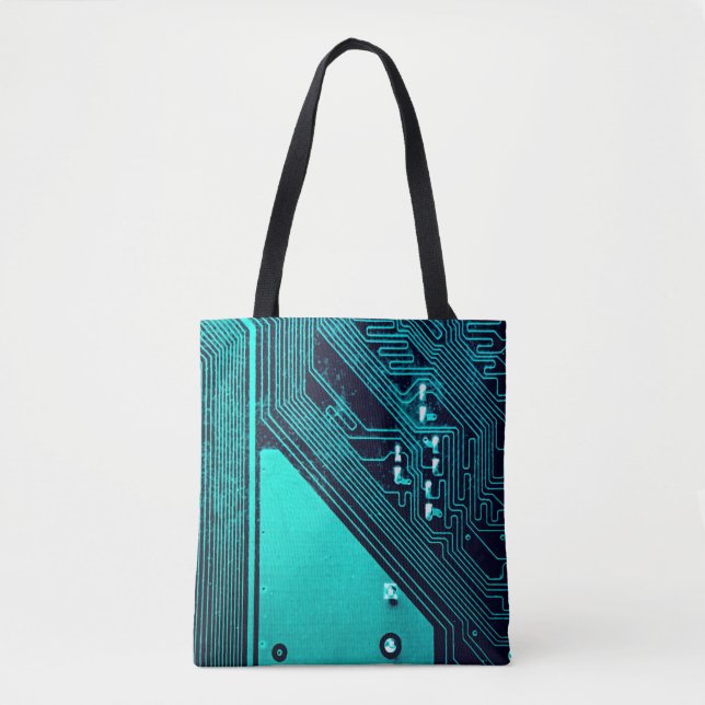 Circuit board. Electronic computer hardware techno Tote Bag (Front)