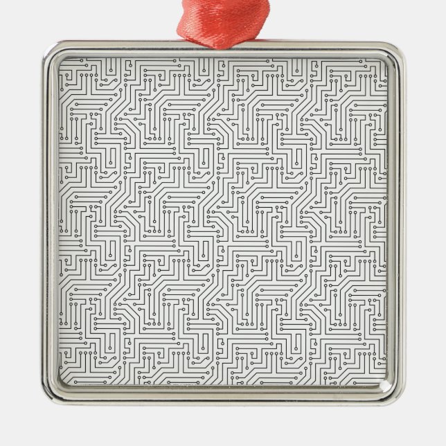 Circuit Board (Electronics Design) (PCB) Metal Ornament (Front)