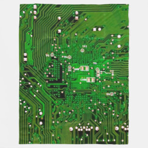 CIRCUIT BOARD For The Geek That has everything Fleece Blanket