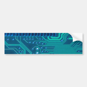 Circuit Board Geek Technology Bumper Sticker