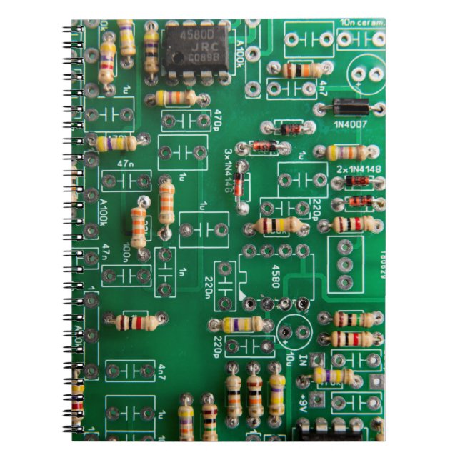 Circuit Board Green Design Notebook (Front)
