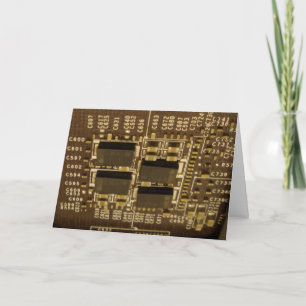 Circuit Board Invitation Card,Postcard