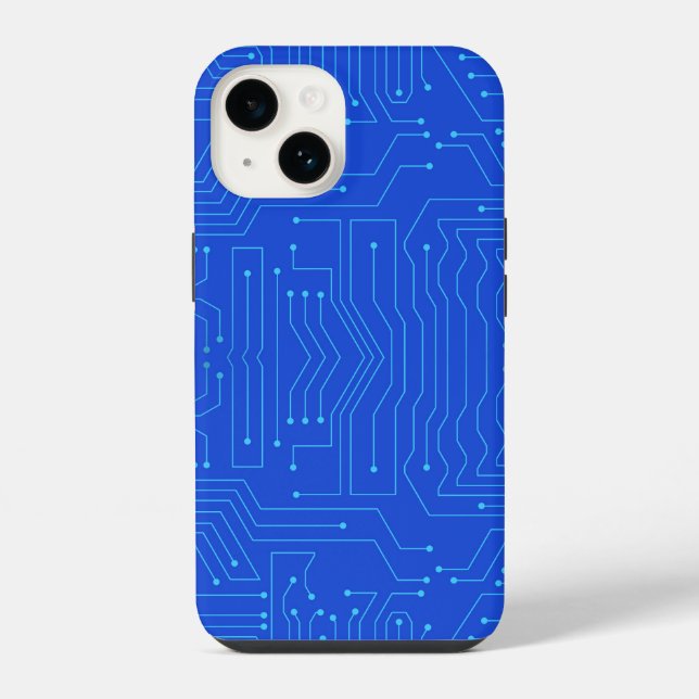 Circuit Board iPhone Case (Back)