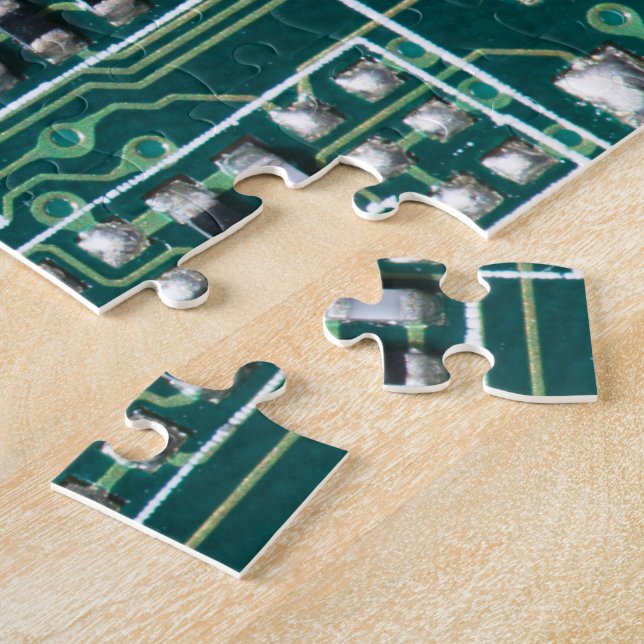 Circuit board jigsaw puzzle (Side)