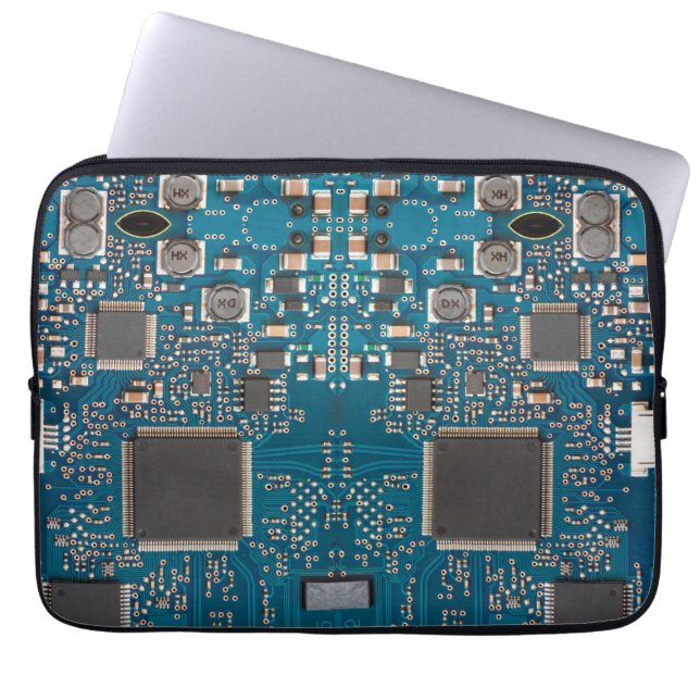 Circuit board laptop sleeve (Front)