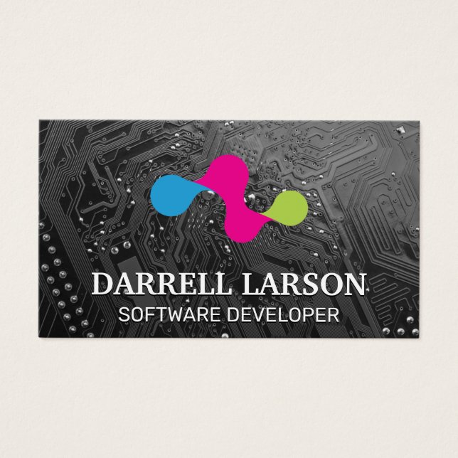 Circuit Board | Logo de la technologie moderne (Devant)