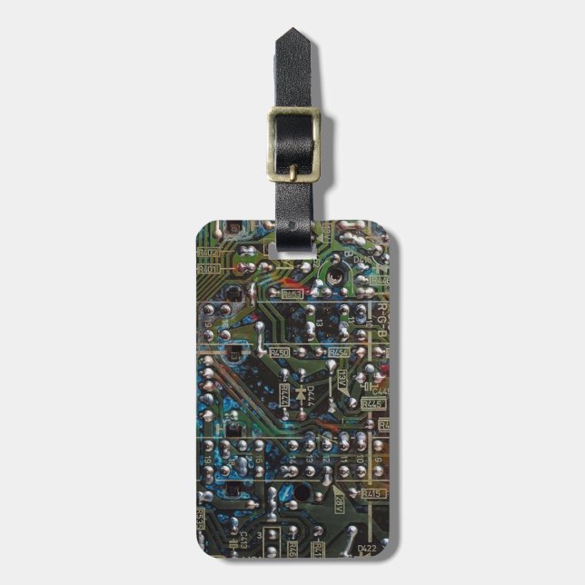 Circuit Board Luggage Tag (Front Vertical)