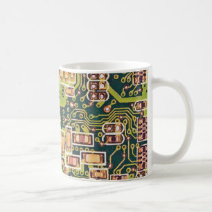 Circuit Board Macro Photo Coffee Mug