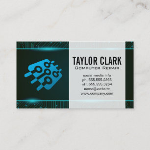 Circuit Board Microchip Business Card