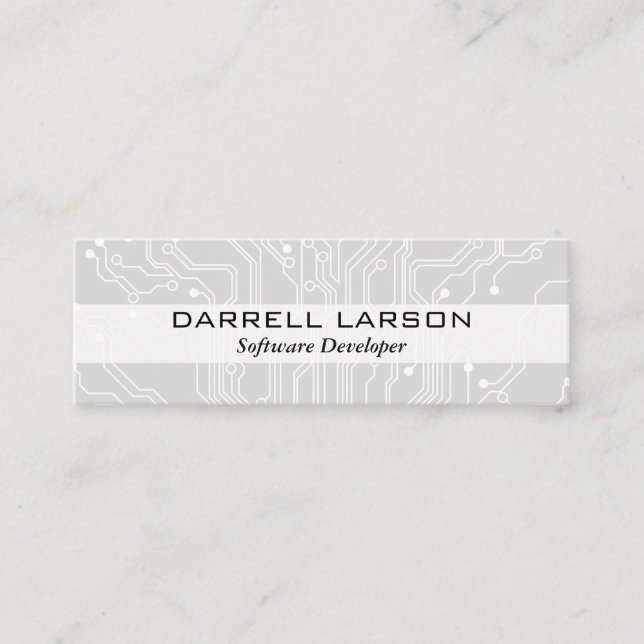 Circuit Board Mini Business Card (Front)