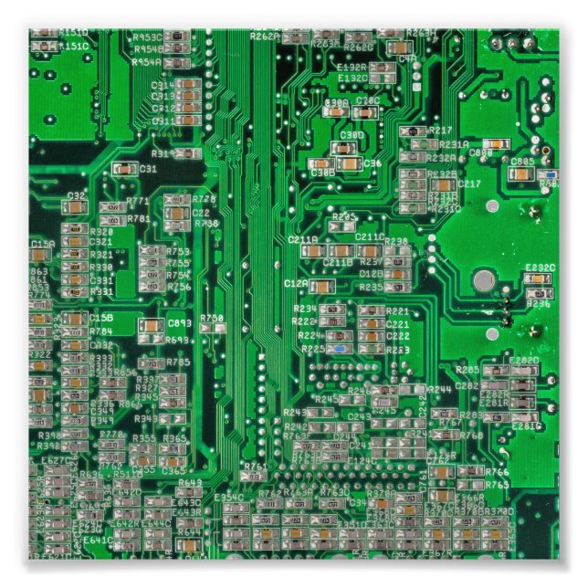 Circuit Board Painting Photo Print (Front)