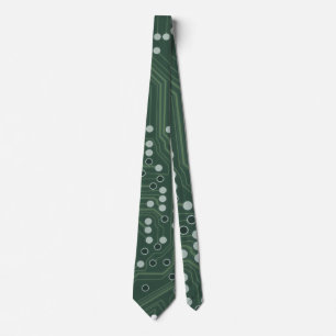 Circuit Board Pattern Background Pattern Art Tie