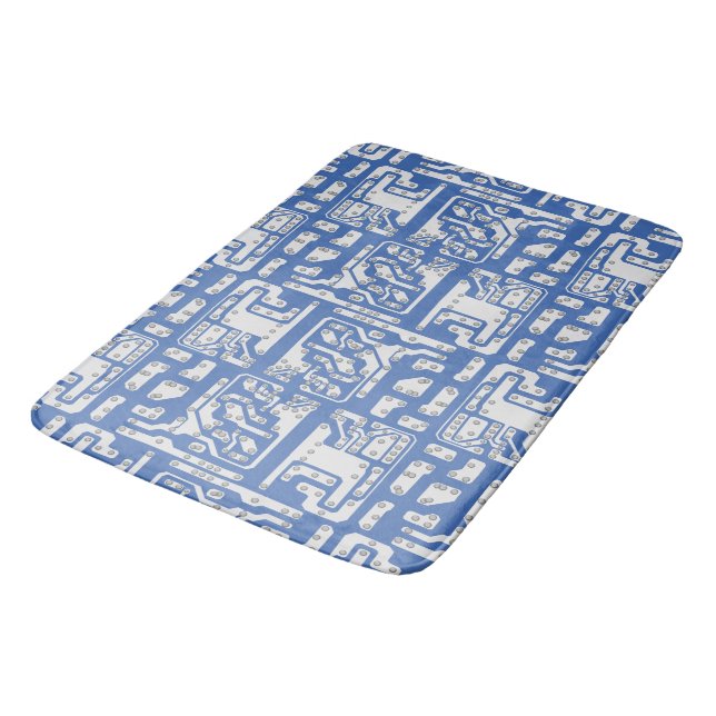 Circuit board pattern bath mat (Angled)
