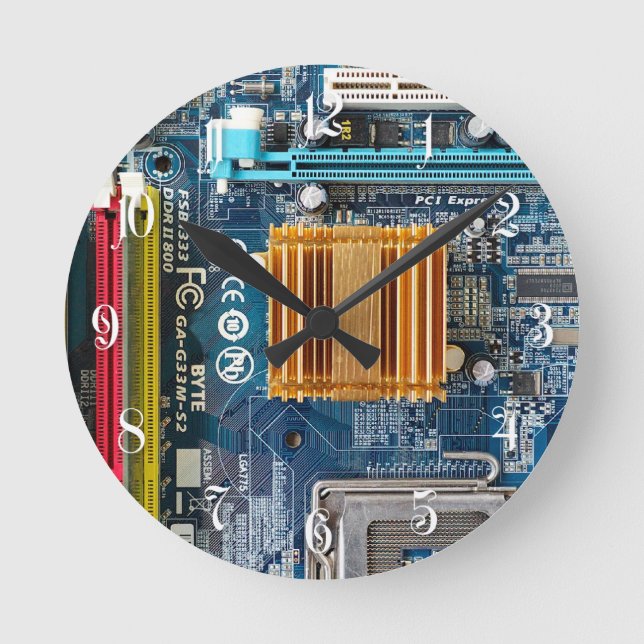 Circuit board round clock (Front)