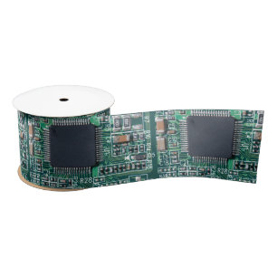 Circuit board satin ribbon