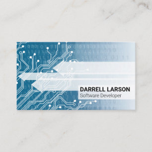 Circuit Board   Technology   Coding Numbers Business Card