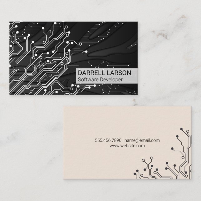 Circuit Board | Technology | Engineer  Business Card (Front/Back)