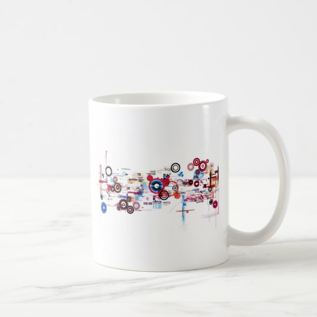Circuit Board - White Coffee Mug (Right)