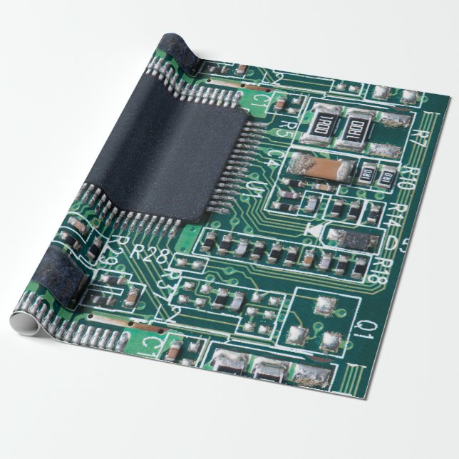 Circuit board wrapping paper (Unrolled)