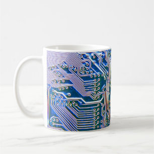 Circuit Boardboard,computer,blue,capacitor,chip,ci Coffee Mug