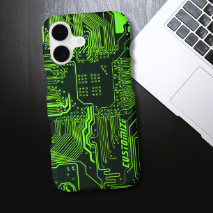 Circuit imprimé PCB Cyber Green personnalisé Tech 