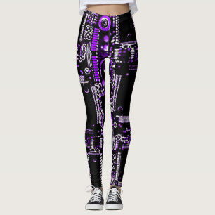 Circuit Purple 2 all over leggings