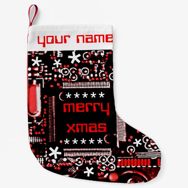 Circuit Red 2 Name stocking (Front)