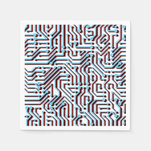 Circuitboard Paper Napkins