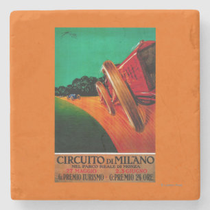 Circuito Di Milano Vintage PosterEurope Stone Coaster