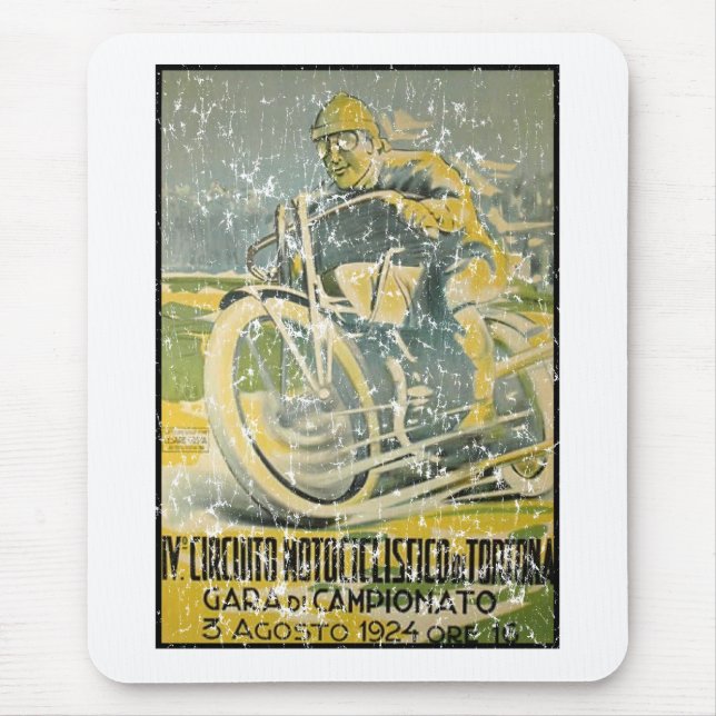 Circuito Motociclistico-1924 - distressed Mouse Pad (Front)