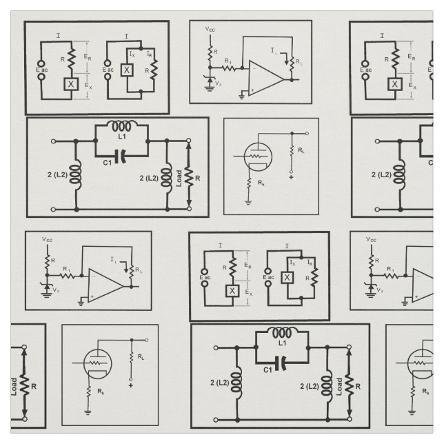 Circuits électriques Matériau de tissu (Échantillon)