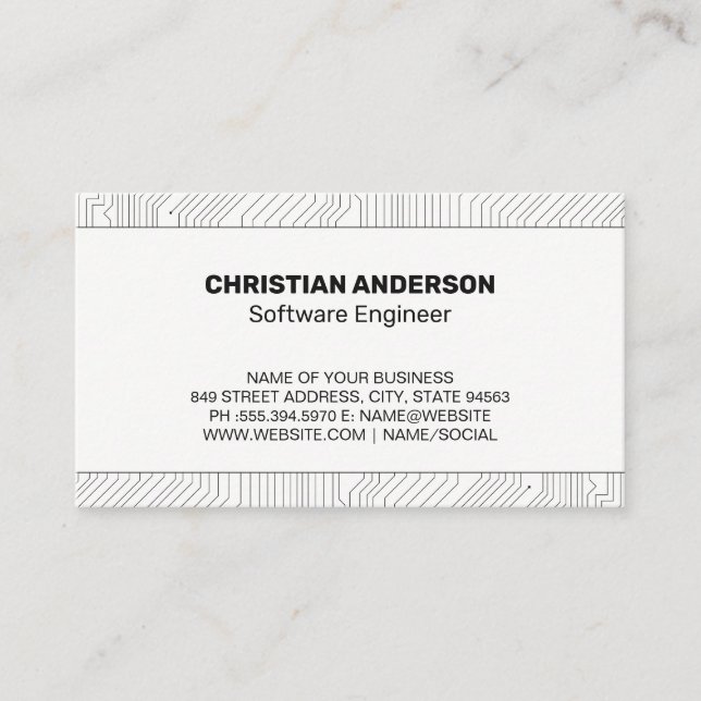 Circuits | Software Programming Business Card (Front)
