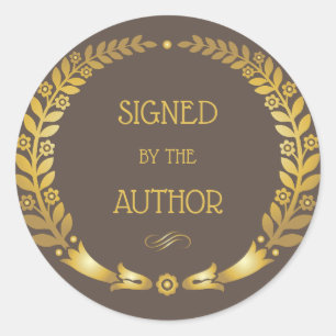 Circulaire signée par l'Auther - Sticker à plaque 