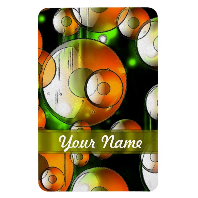 Circular abstract pattern magnet (Vertical)