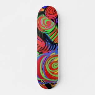 Circular Abstract Pattern Skateboard
