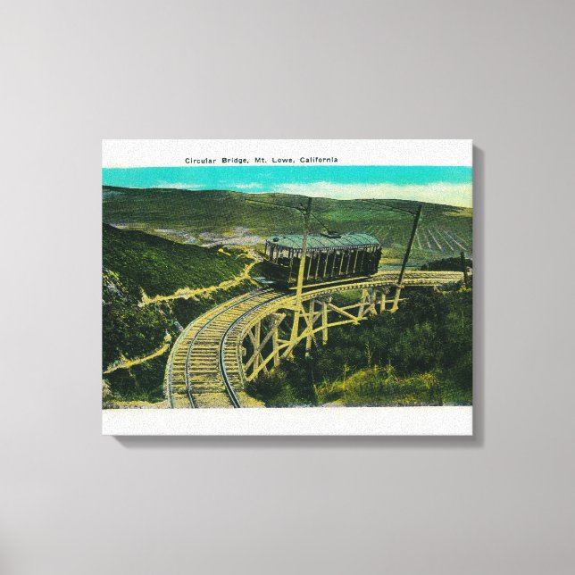 Circular Bridge, Mt. LoweMt. Lowe, CA Canvas Print (Front)