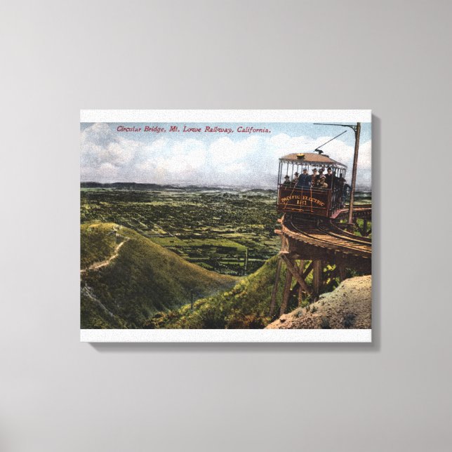 Circular Bridge Pacific Railway View Canvas Print (Front)