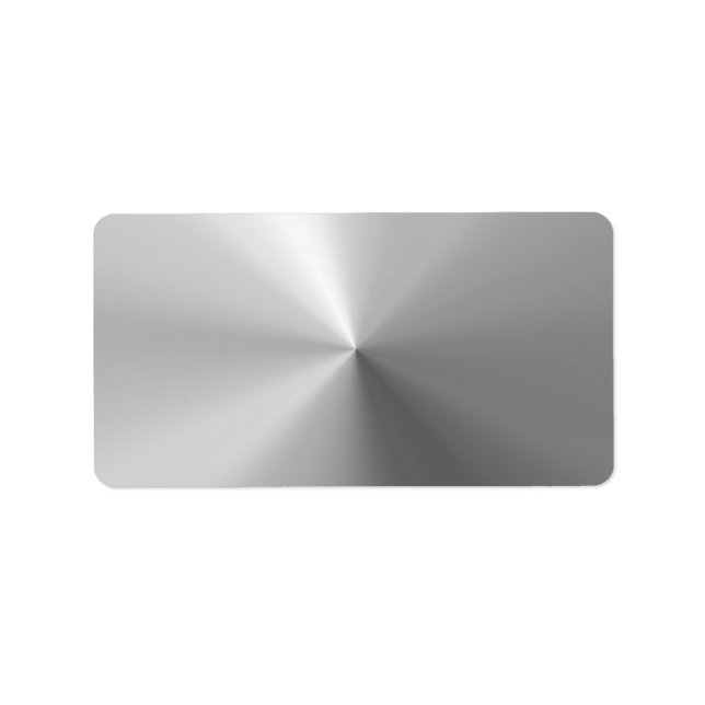 Circular Brushed Aluminum Textured Label (Front)